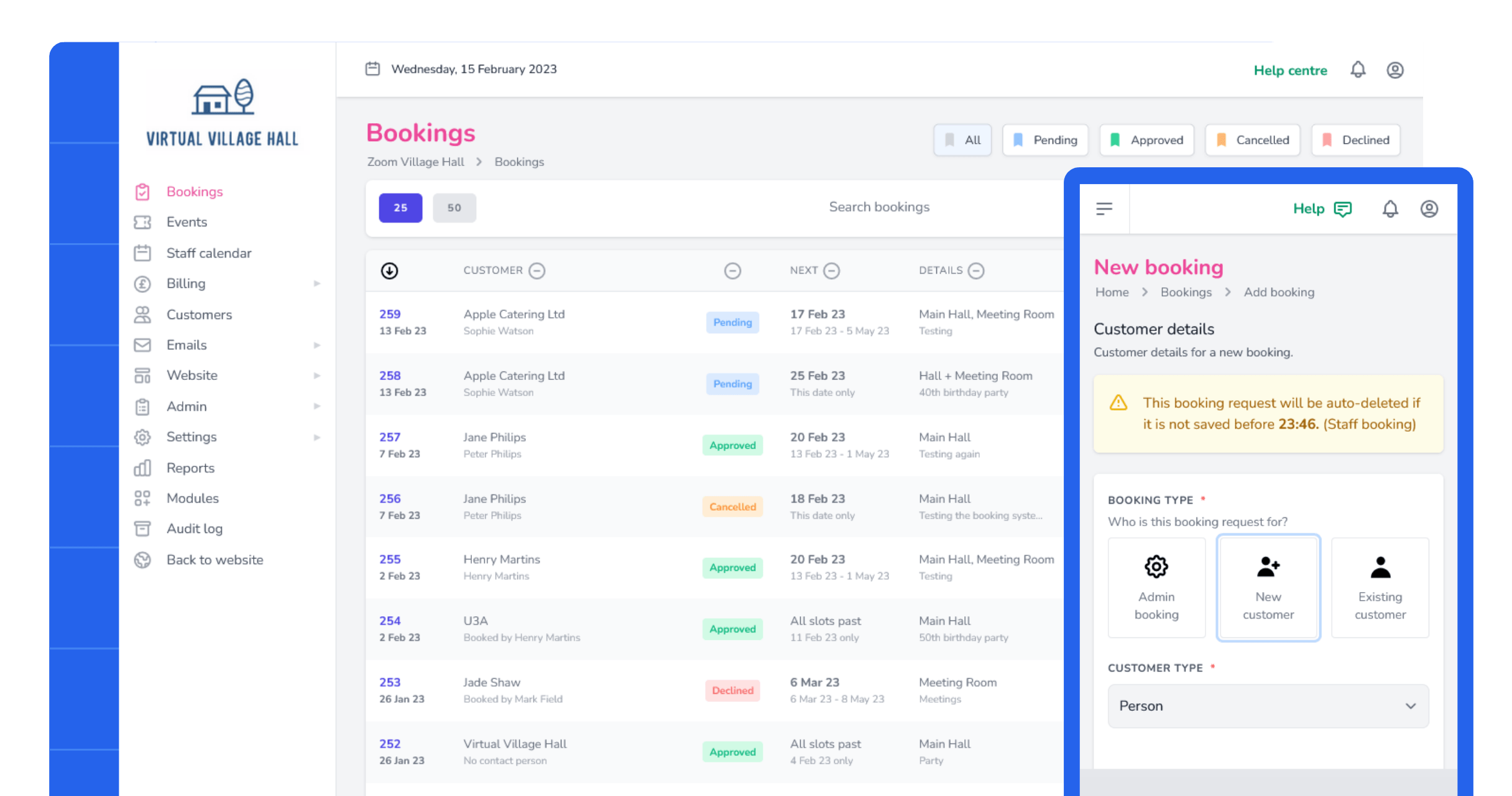 LemonBooking booking system