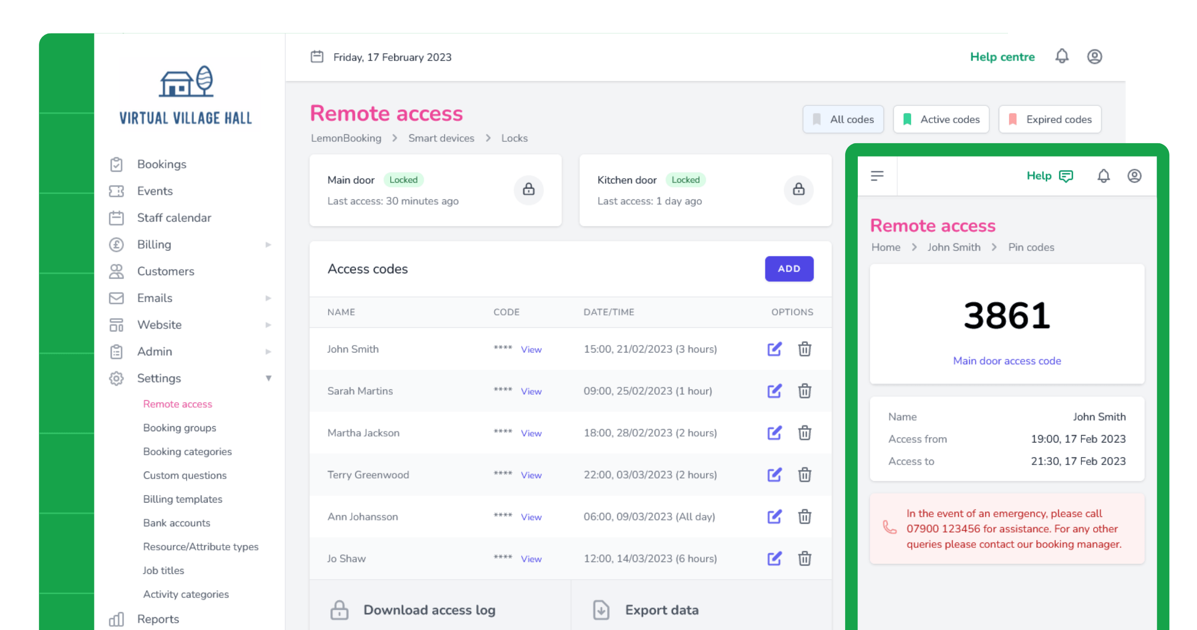 LemonBooking smart devices